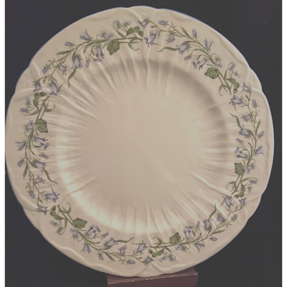 Shelley Harebell Salad‎ Plate (s) Oleander Shape Blue Flowers